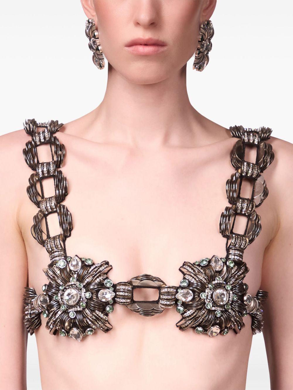 crystal brooch earrings Product Image