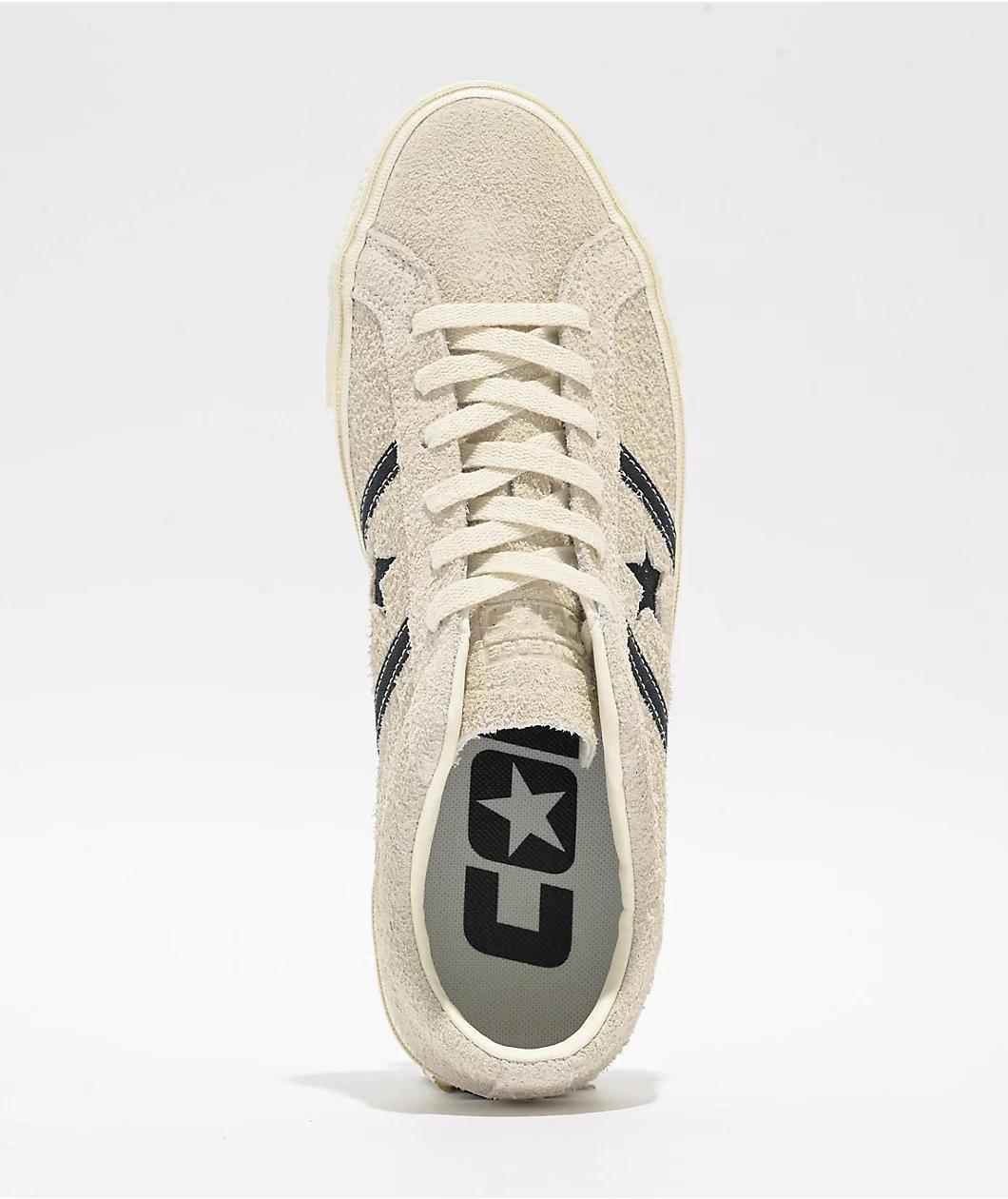 Converse One Star Academy Pro Egret & Black Skate Shoes Product Image