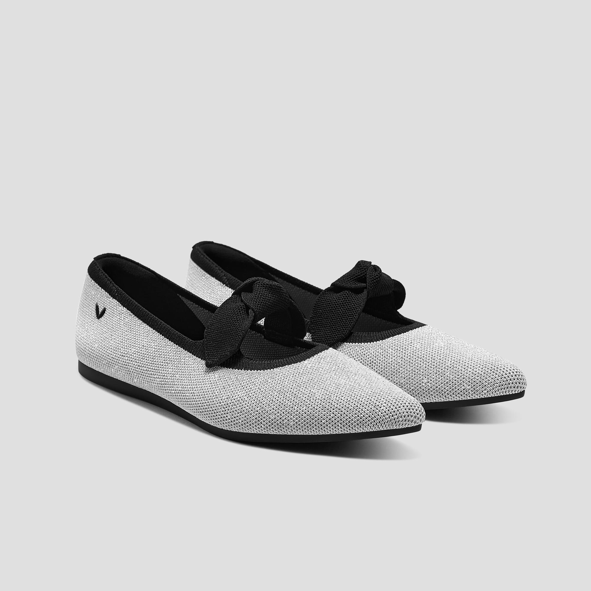 Pointed-Toe Bow Flats (Addriane) Product Image