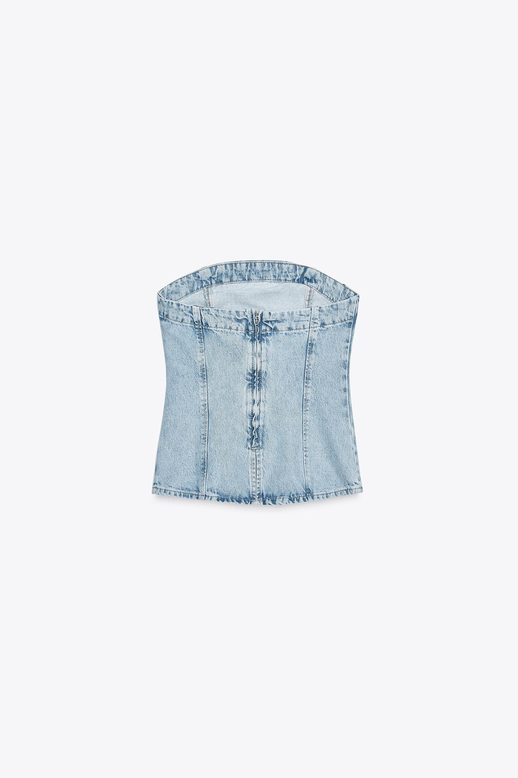 Z1975 DENIM TUBE TOP Product Image