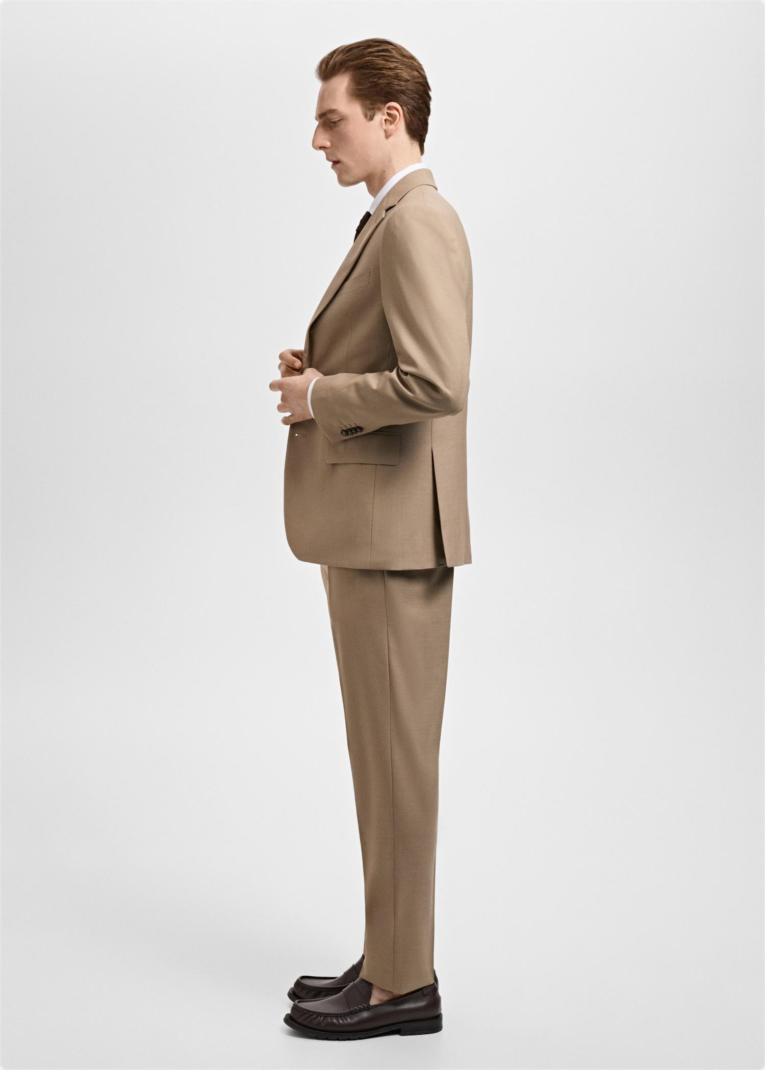 Turin 100% virgin wool suit blazer - Men | MANGO USA Product Image