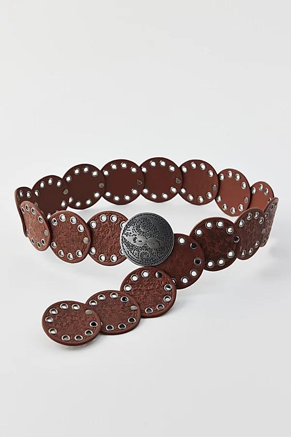 Betty Stamped Leather Western Belt Womens at Urban Outfitters Product Image
