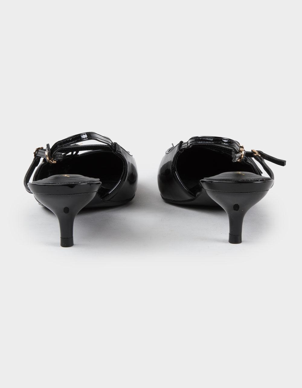 ANNE MICHELLE Stile Womens Slingback Heels - BLACK Product Image