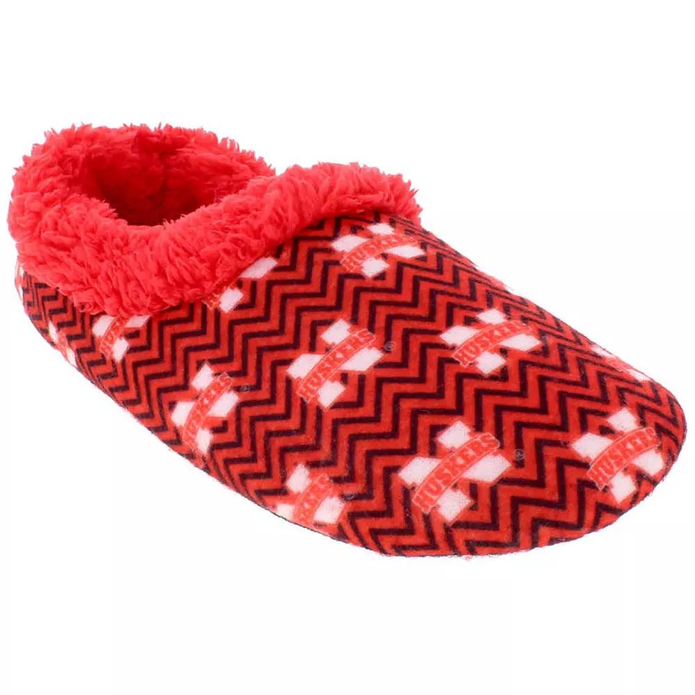 Nebraska Cornhuskers Womens Chevron Slippers Product Image
