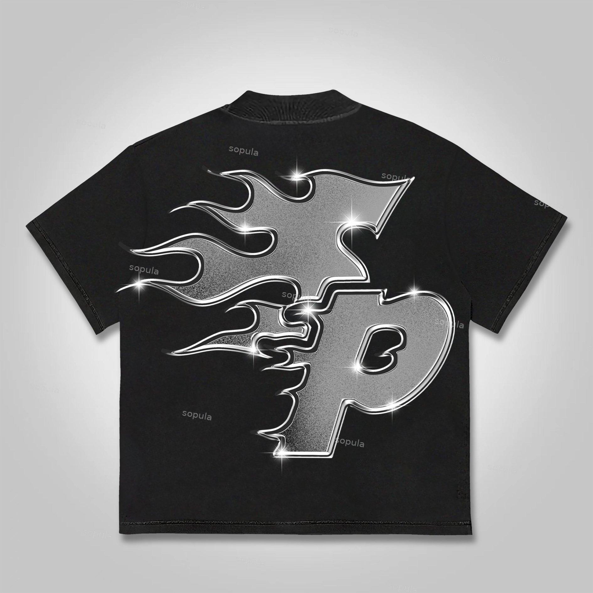 Sopula Money Boxing Gloves Printed Graphics Cotton T-Shirt Product Image