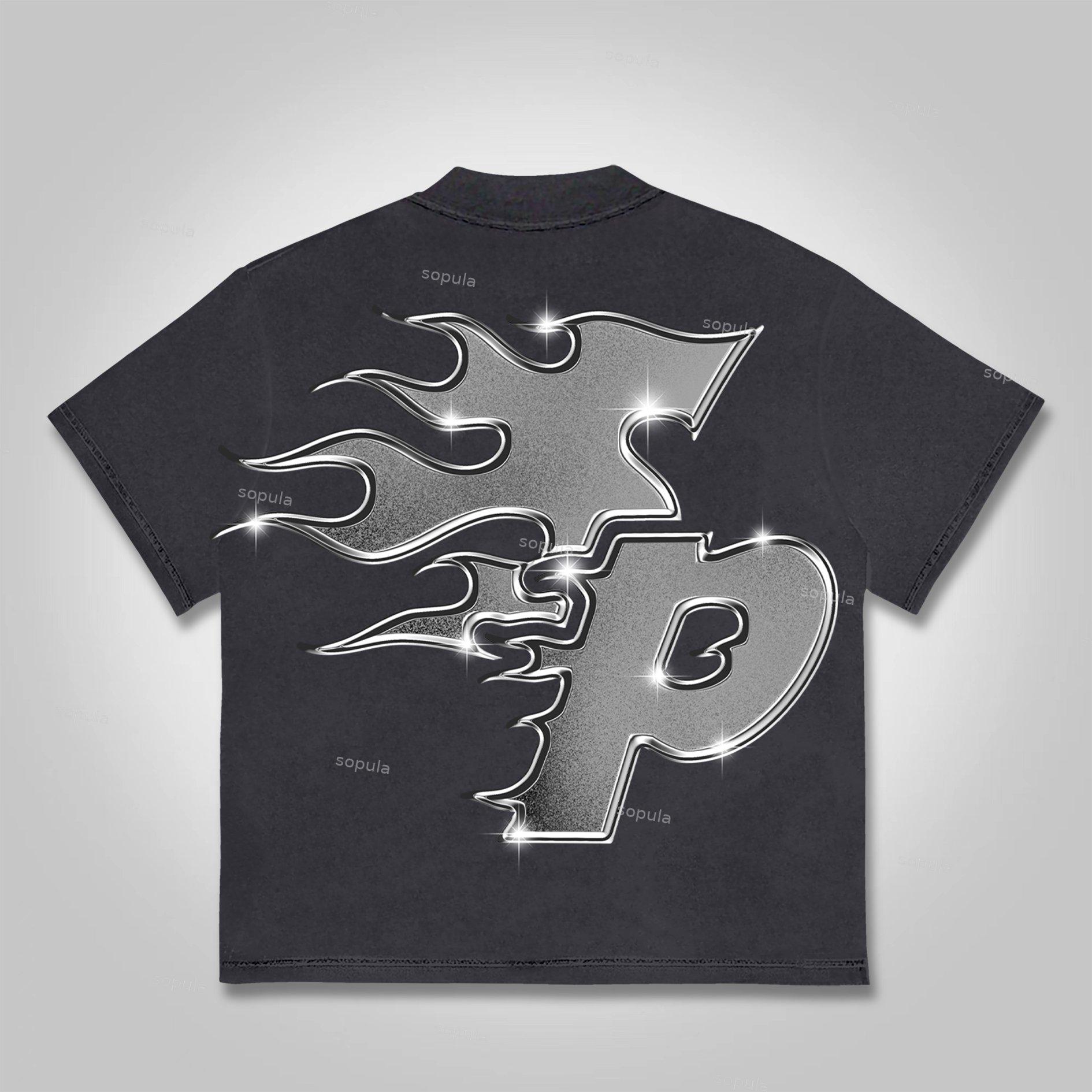 Sopula Money Boxing Gloves Printed Graphics Cotton T-Shirt Product Image