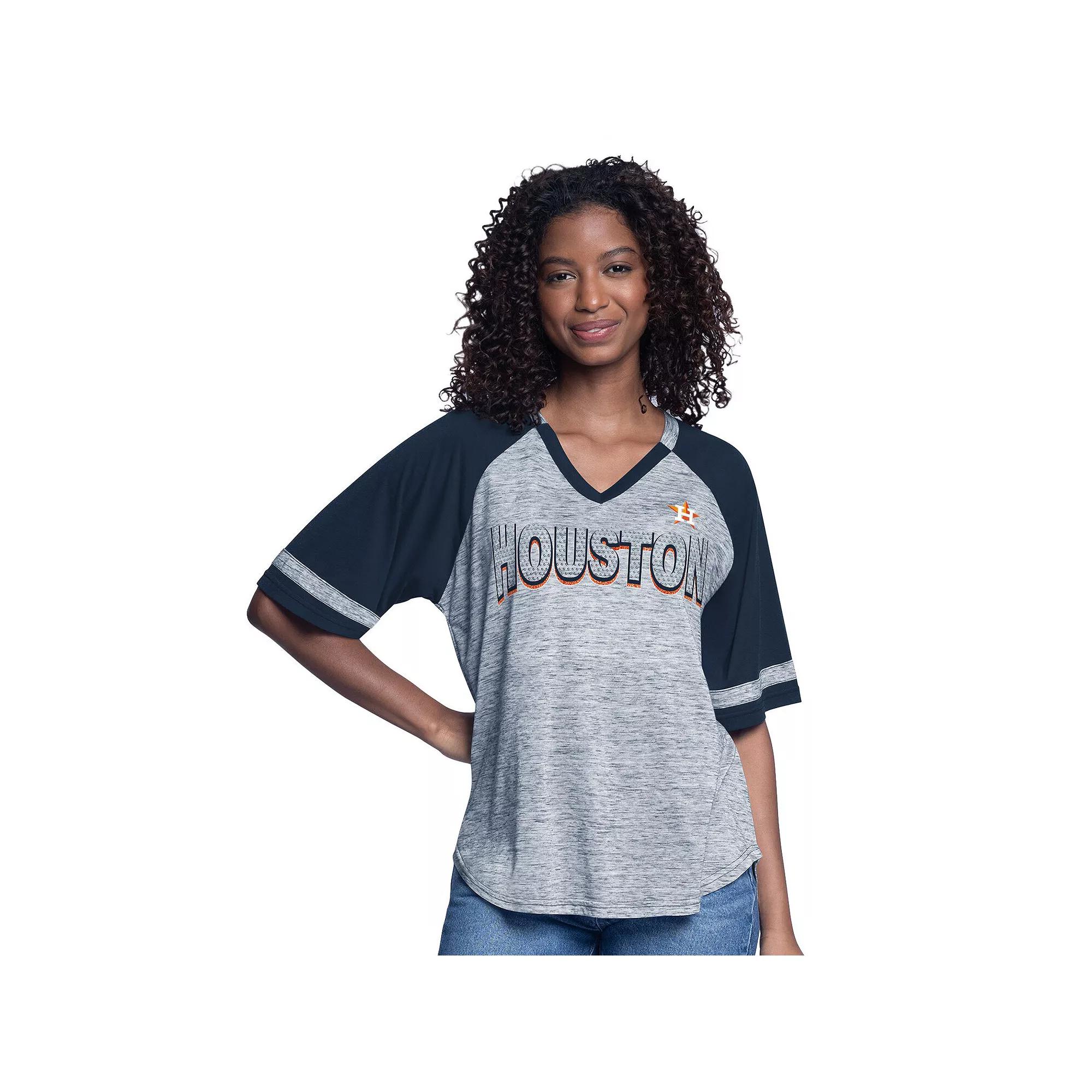 Women's G-III 4Her by Carl Banks Navy Houston Astros Hall of Fame Raglan Over Product Image