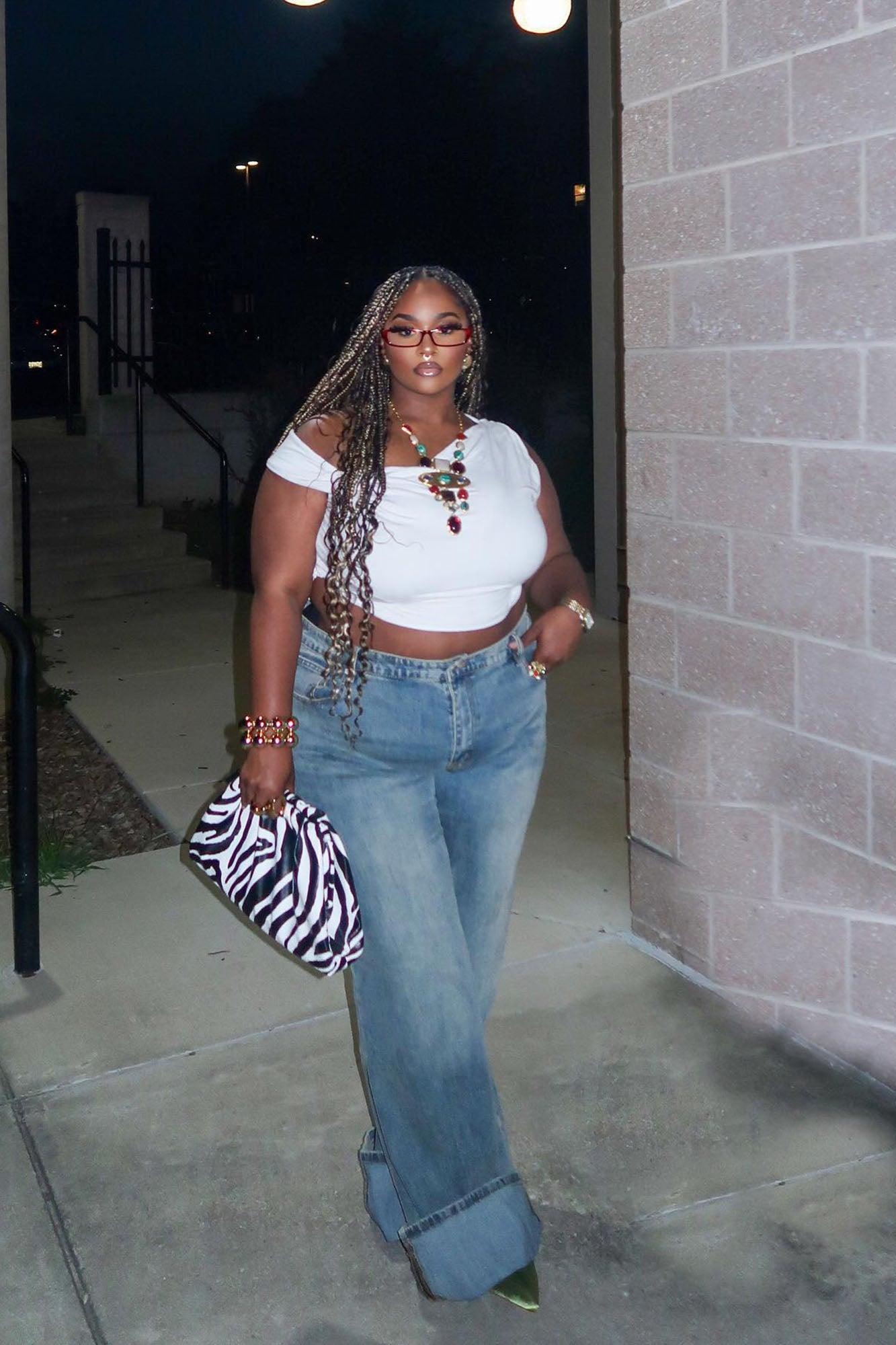 It's Clear To See Tinted Stretch Straight Leg Jeans - Vintage Wash Product Image