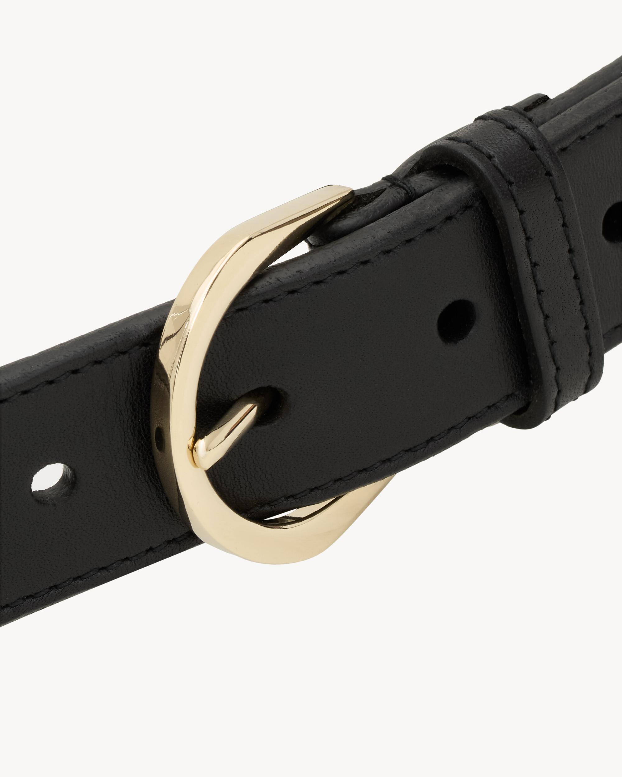 crescent moon belt in leather Product Image