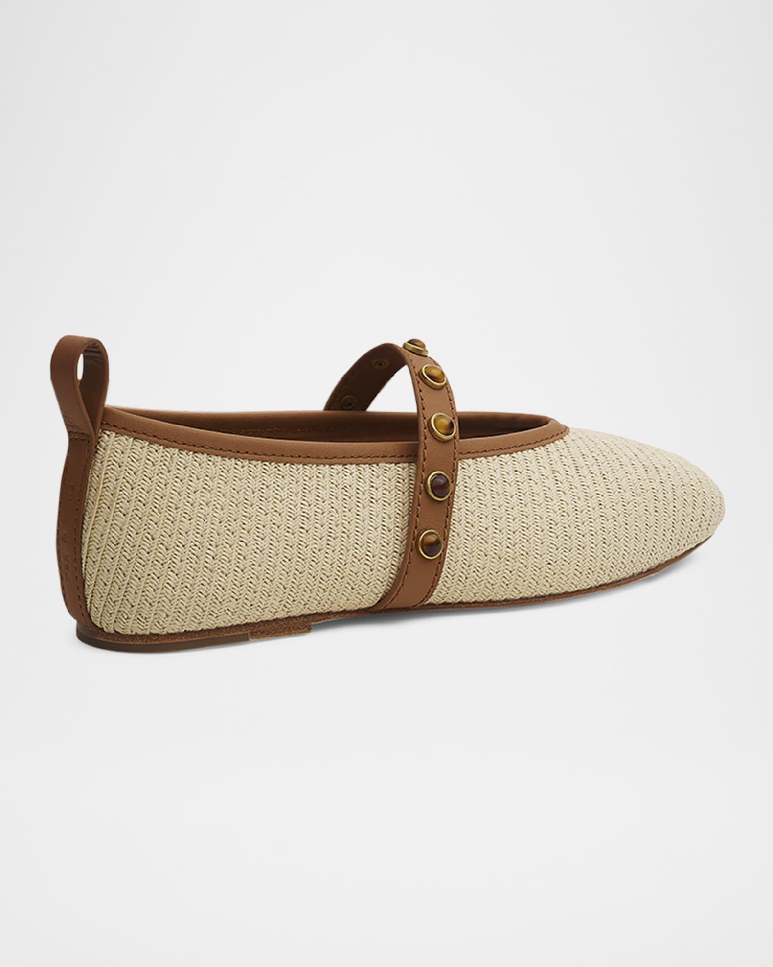 Cabochon Spire Mary Jane Ballerina Flats Product Image