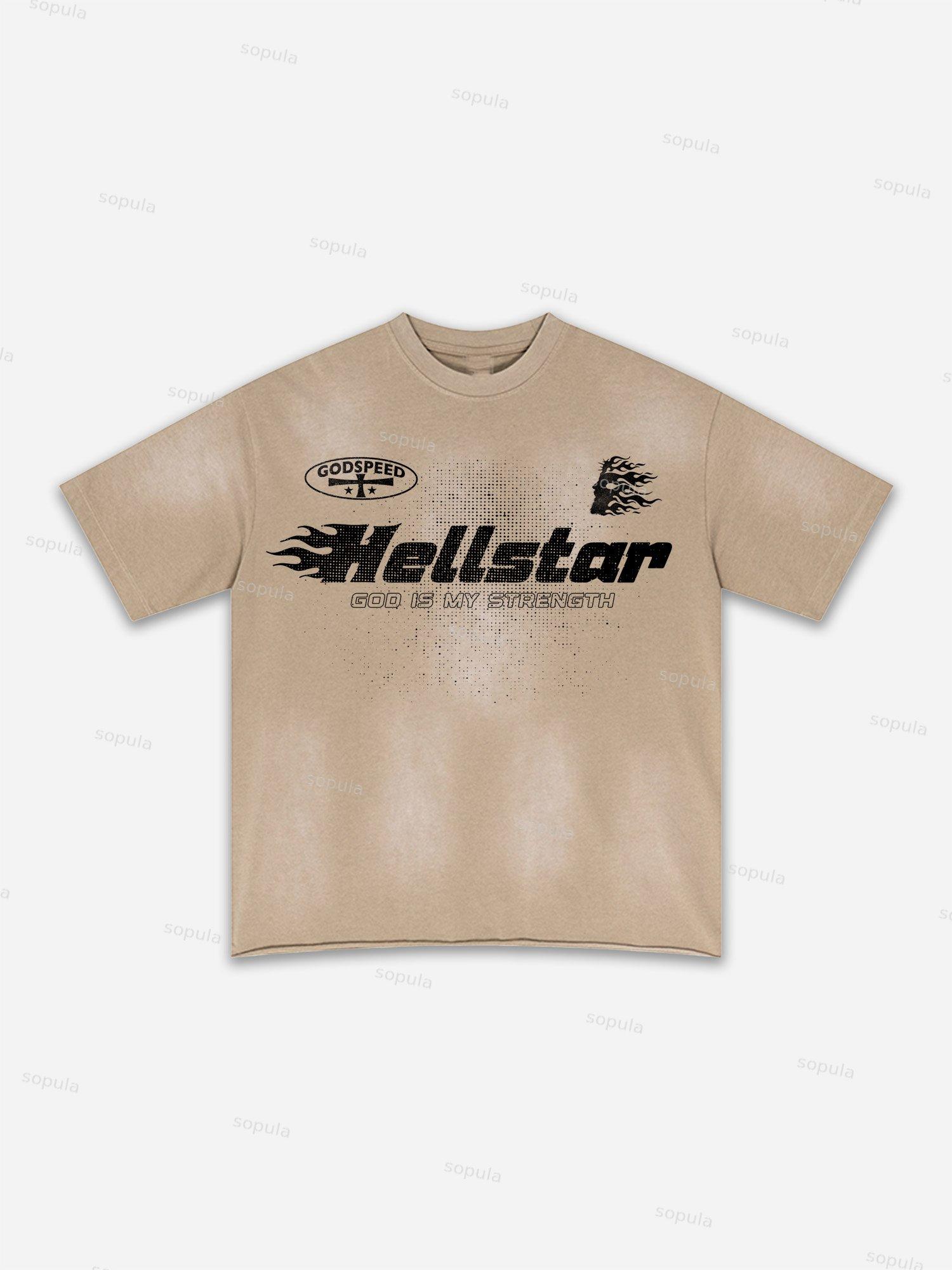 Richer Than My Opps Abstract Graphic Washed T-shirt Product Image