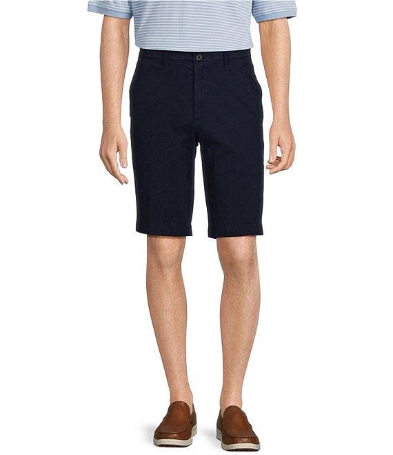 Roundtree & Yorke The Cloud Short Collection 11#double; Flat Front Washed Chino Shorts Product Image