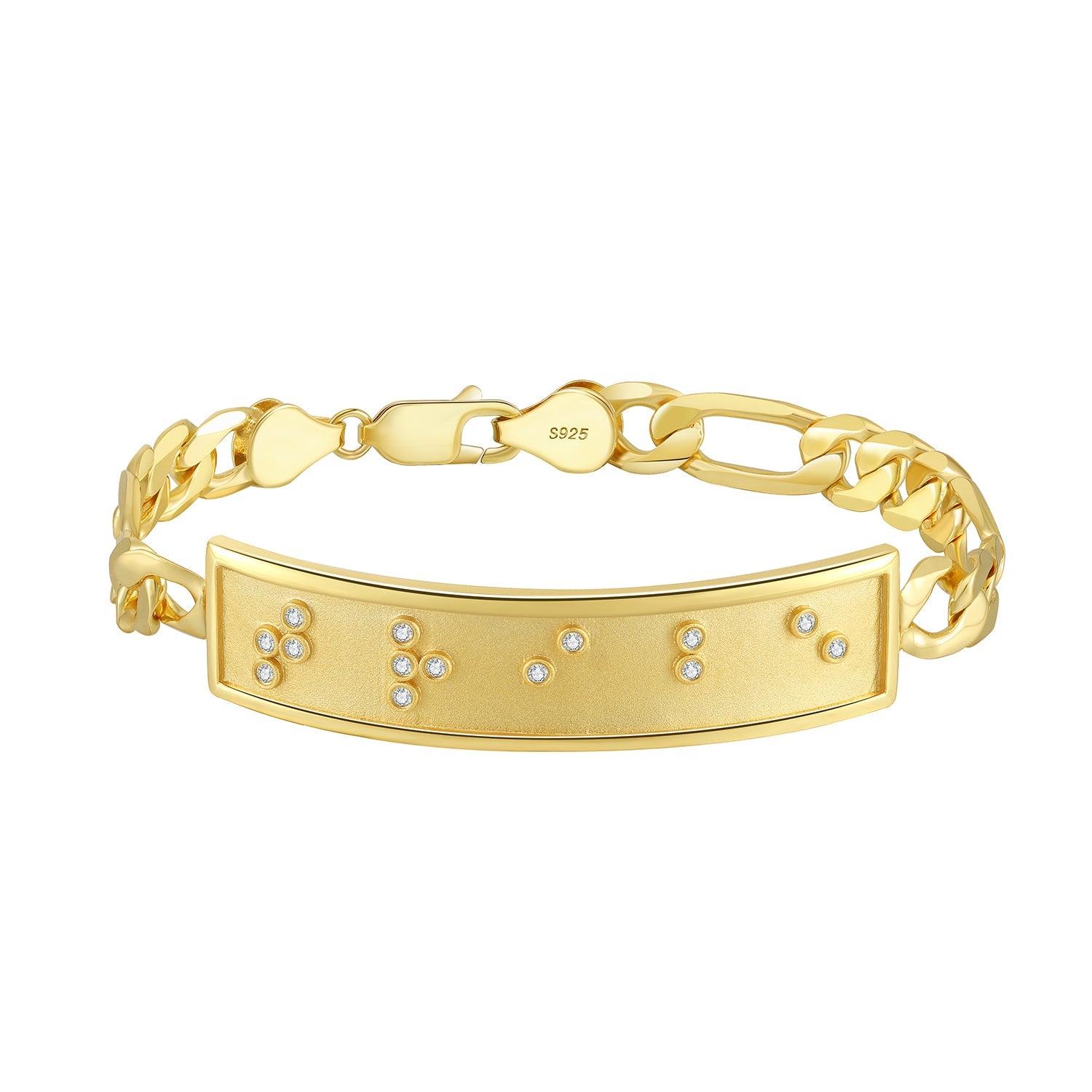 Touchstone Tribe ID Link Bracelet in Gold Product Image