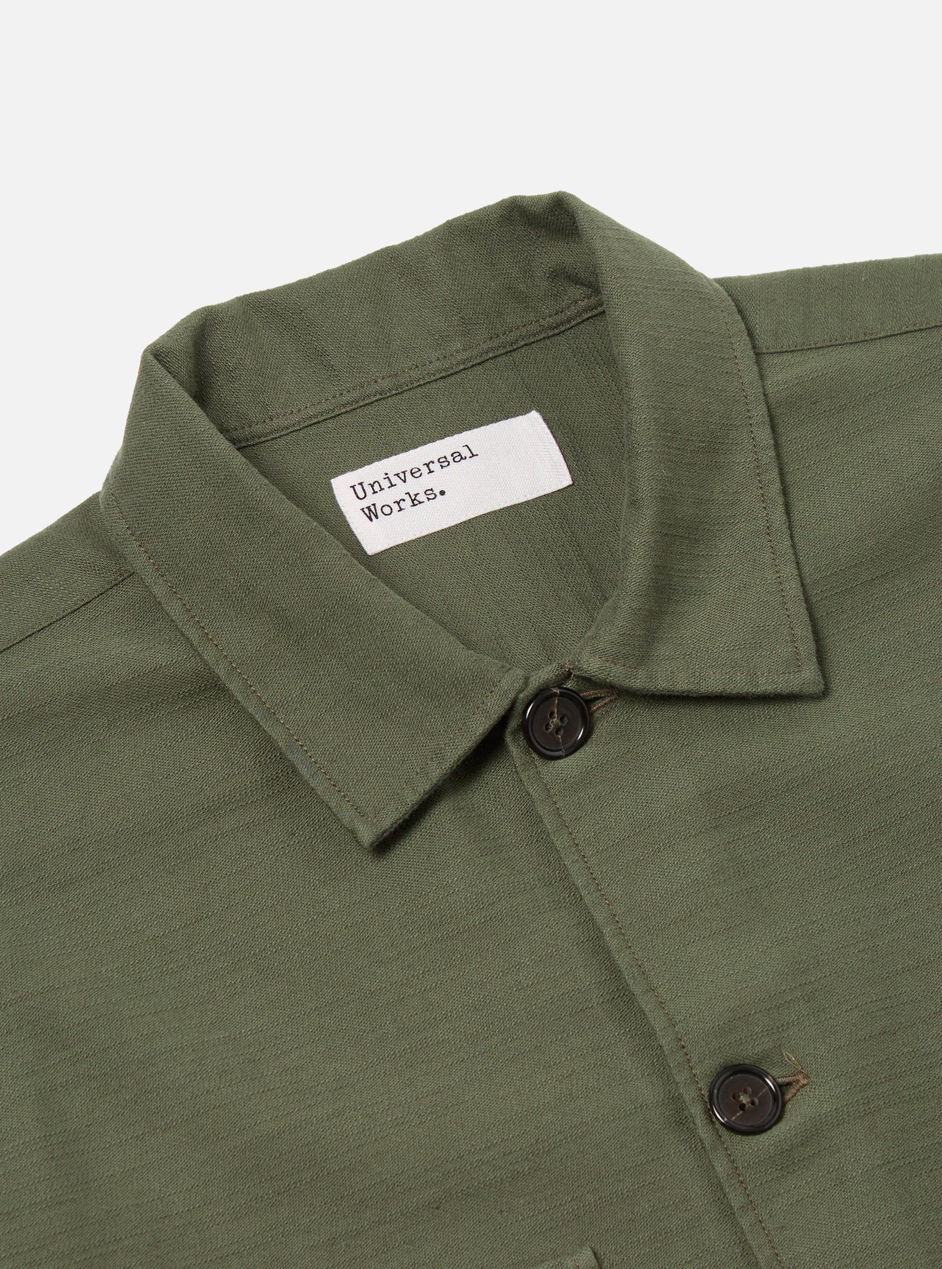 Olive Slub Sateen Dockside Jacket Product Image