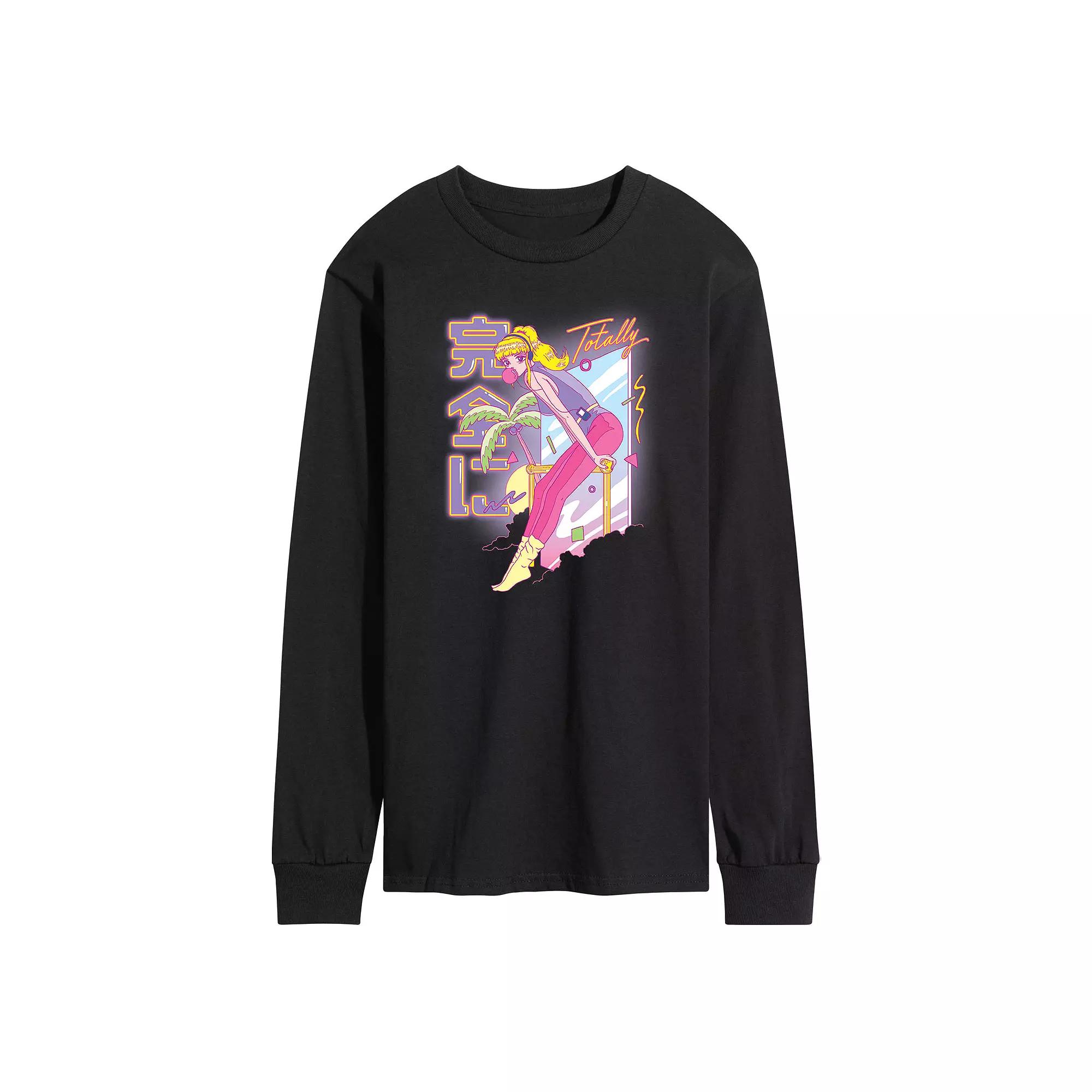 Men's Anime Totally Anime Long Sleeve Tee,  Product Image