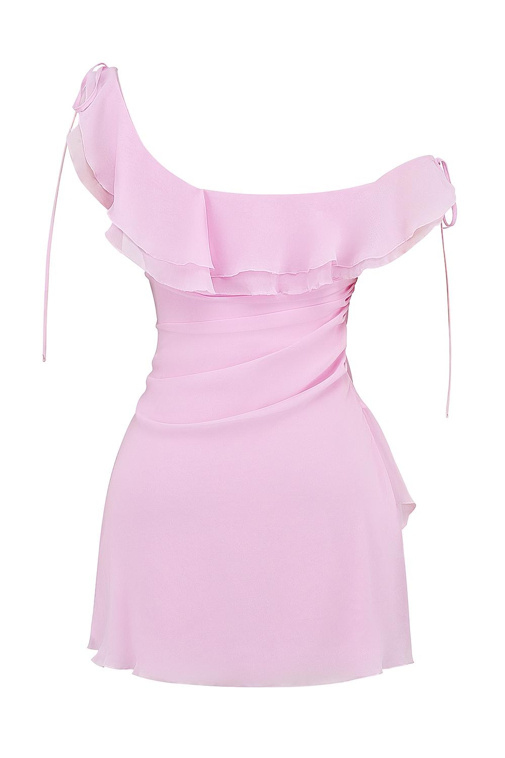 Kalena  cotton candy off shoulder mini dress Product Image