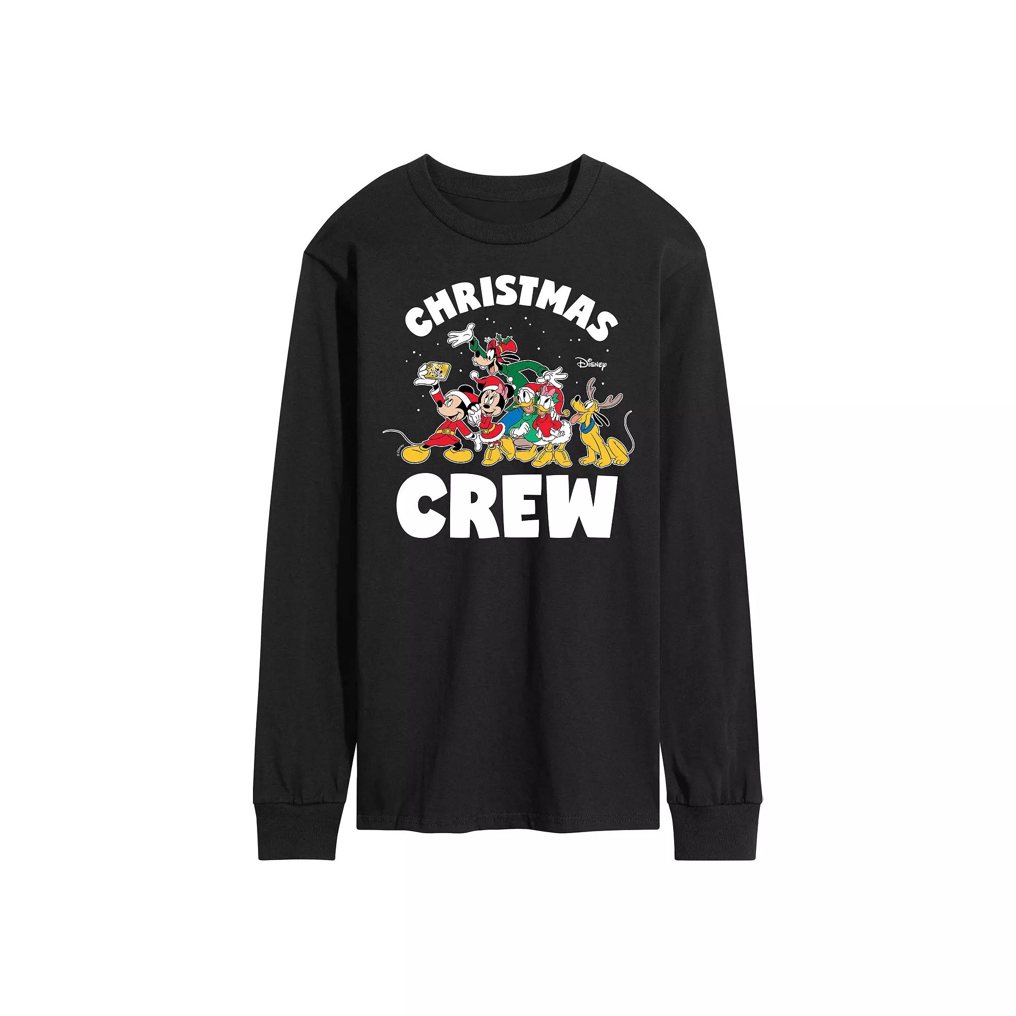 Disney's Men's Christmas Crew Long-sleeved Tee,  Product Image