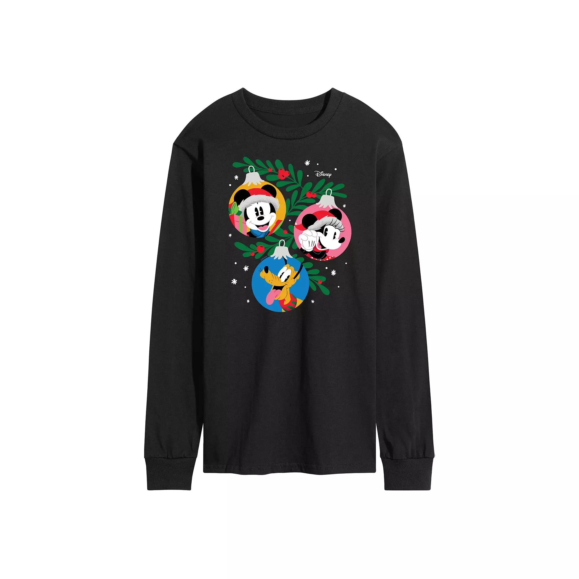 Disney's Mickey Mouse & Friends Men's Long Sleeve Graphic Tee,  Product Image