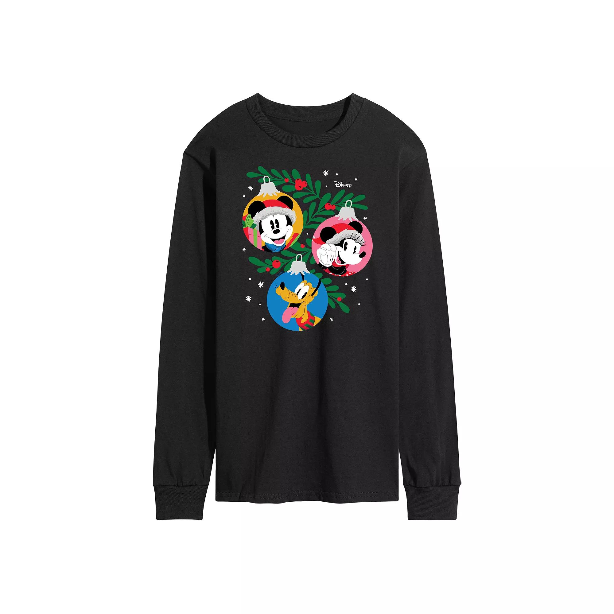 Disney's Mickey Mouse & Friends Men's Long Sleeve Graphic Tee,  Product Image