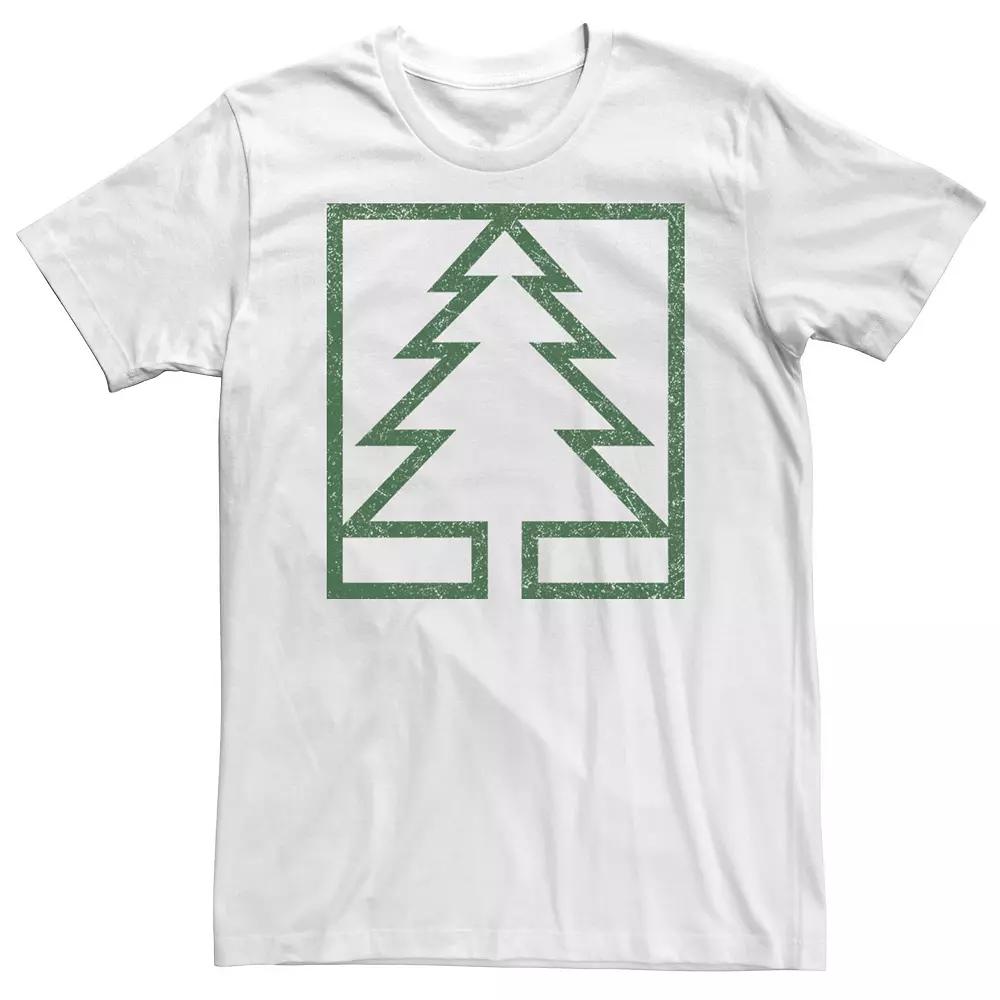 Big & Tall Pine Tree Square Graphic Tee, Men's,  Product Image