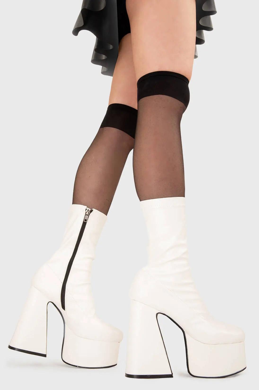 Over It Platform Ankle Boots Product Image