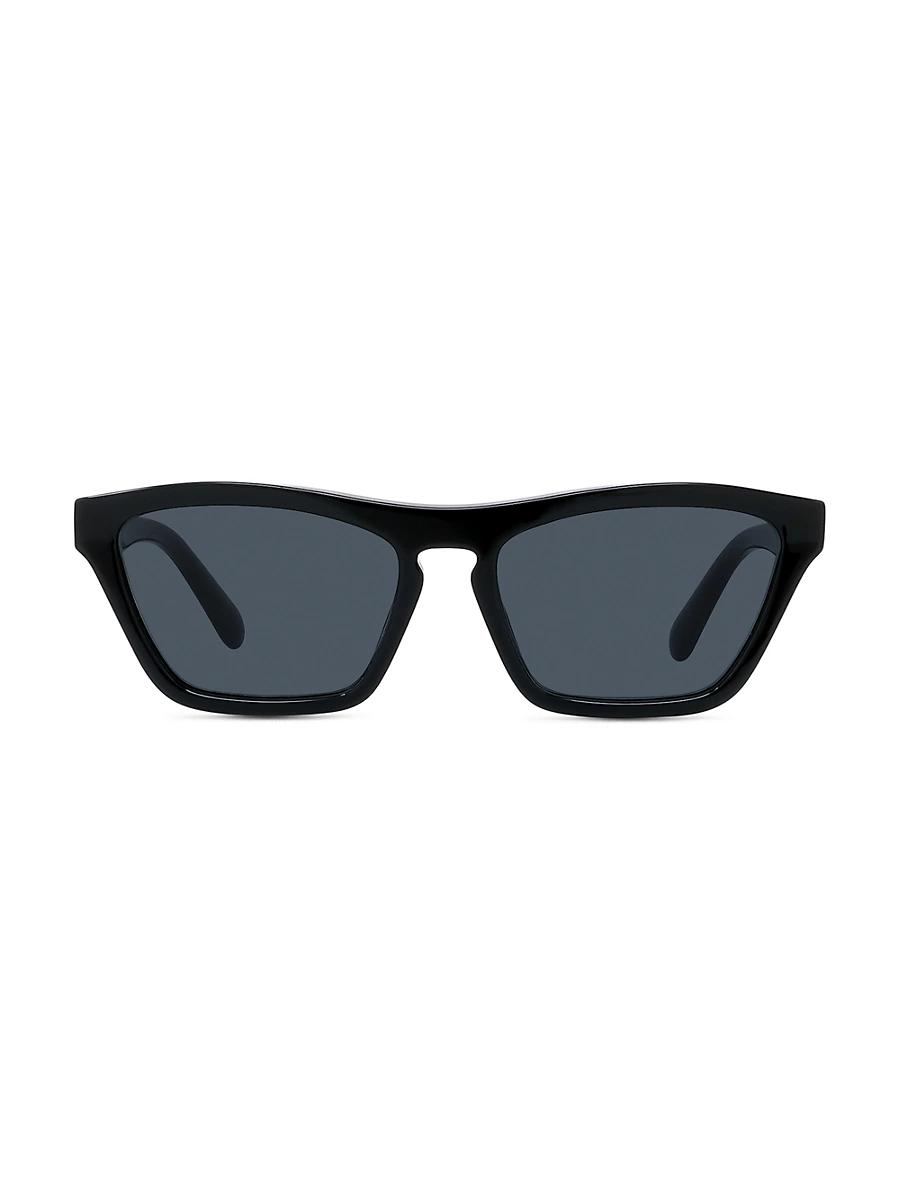 Womens Beveled Rectangular Sunglasses Product Image