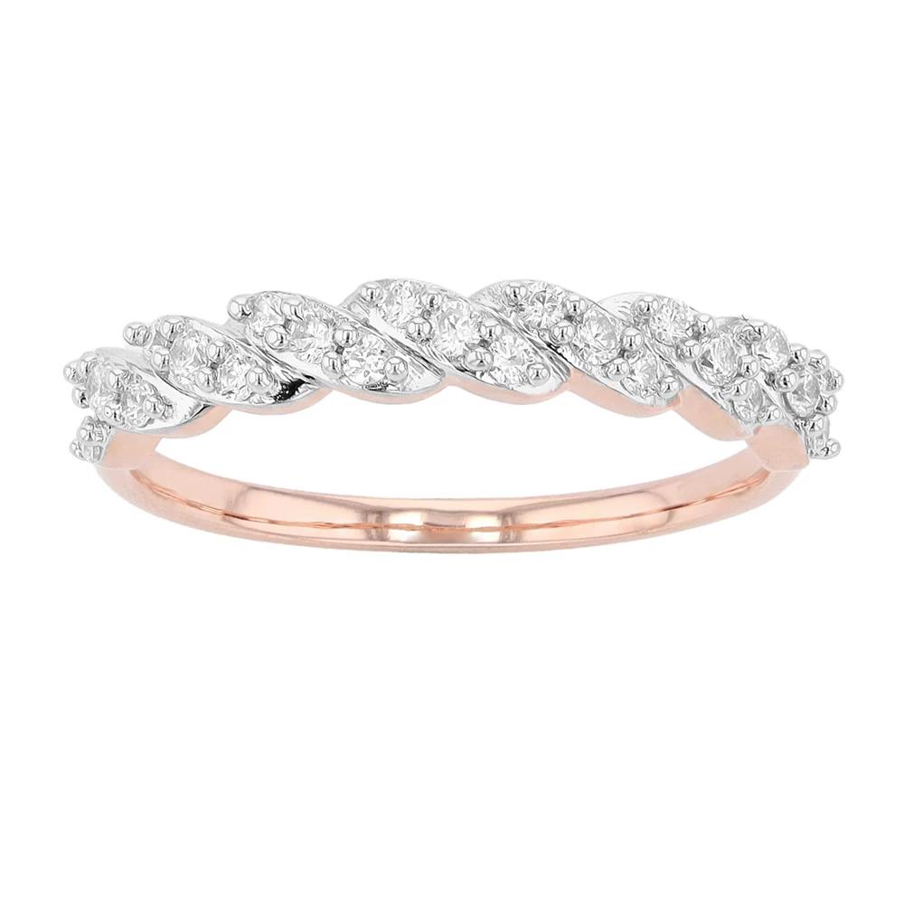 Diamond Brilliance Sterling Silver 1/4 Carat T.W. Lab-Created Diamond Ring, Women's,  Product Image