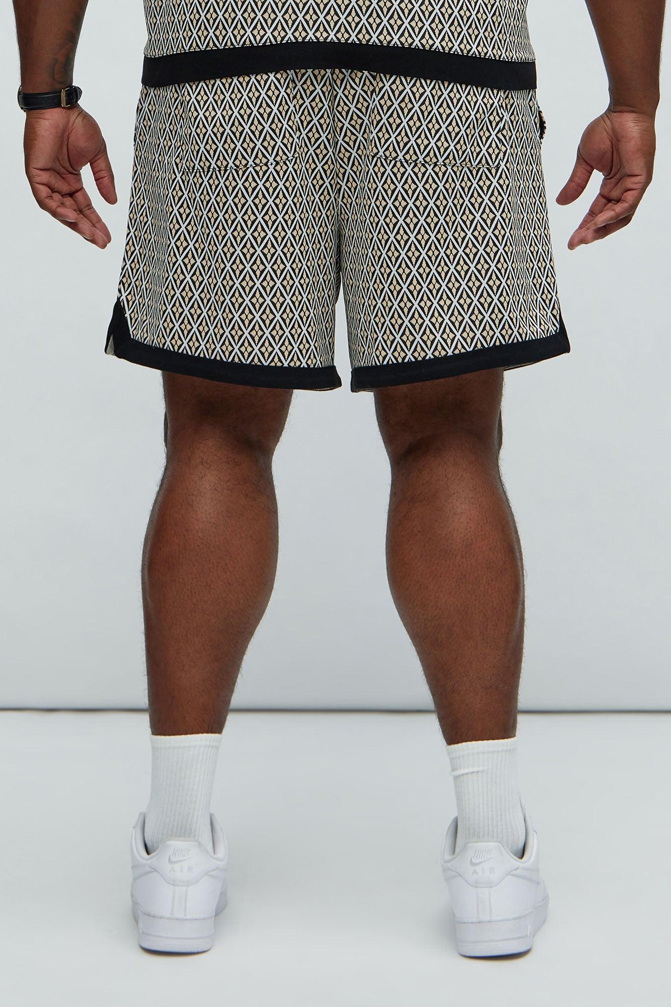 Rushmore Knit Warmup Shorts - Black/combo Product Image
