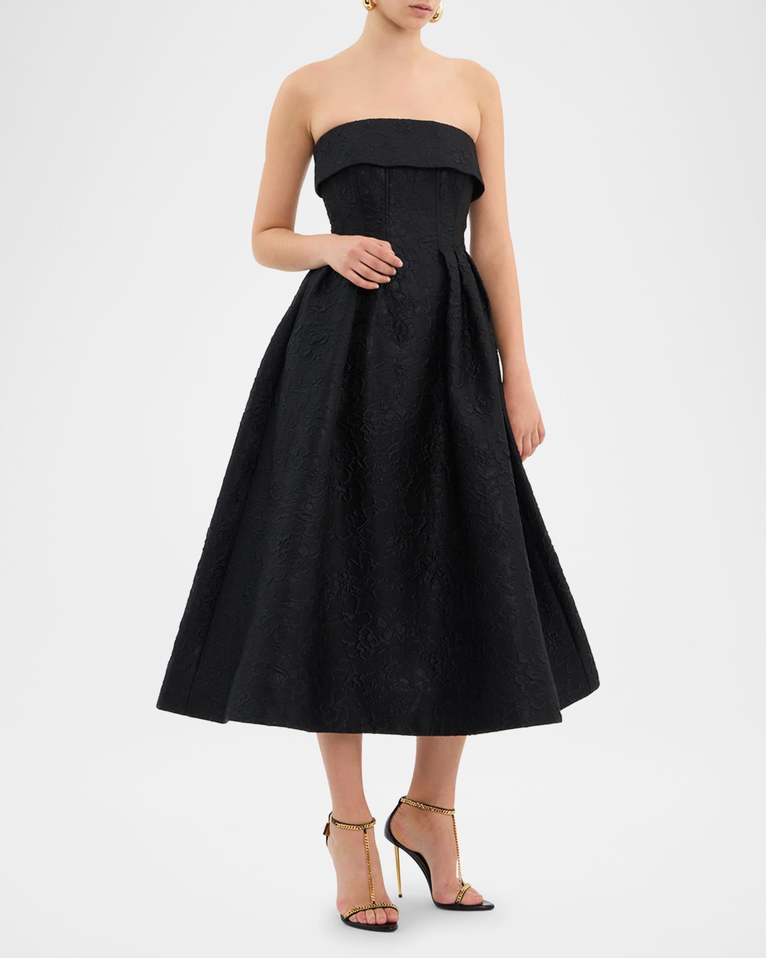 Esther Strapless Midi Dress Product Image