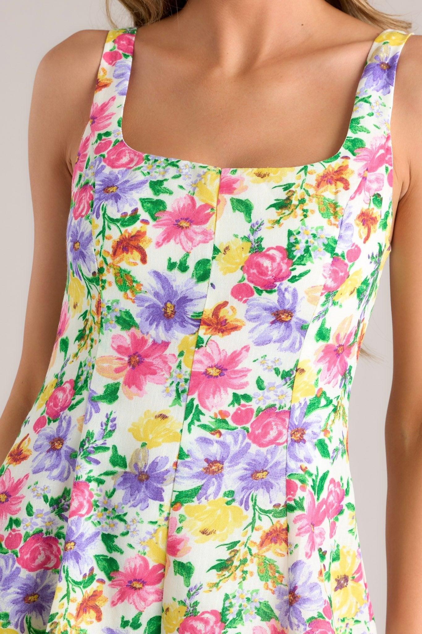 Buzzing By Hot Pink Floral Romper Product Image