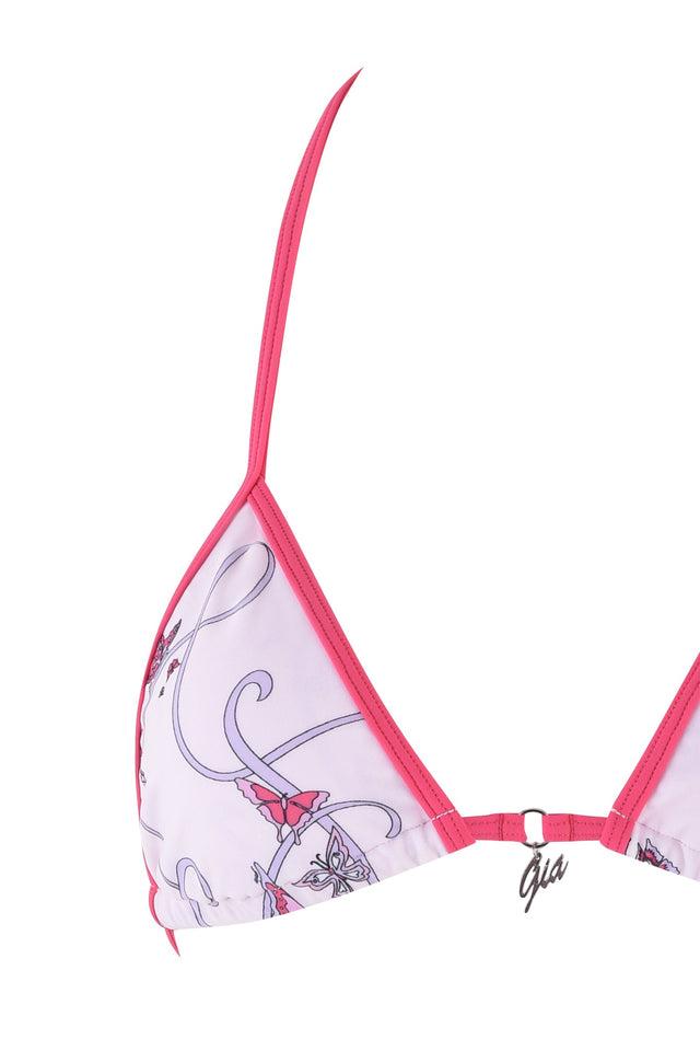 CORDELIA 2.0 BIKINI TOP - PINK : BUTTERFLY RIBBON Product Image