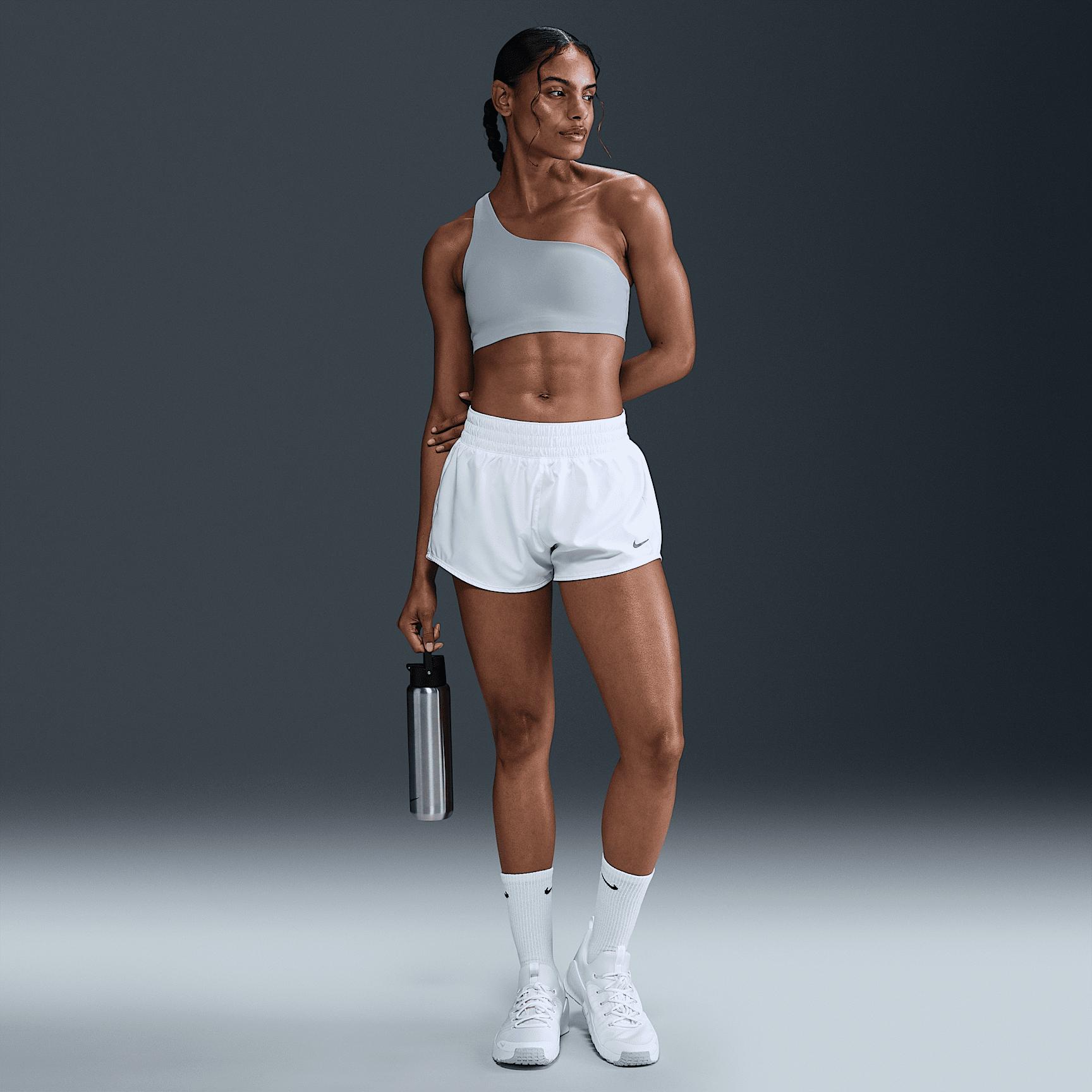 Nike Womens Zenvy Asymmetrical Light-Support Padded Sports Bra | HQ9182-440 Product Image