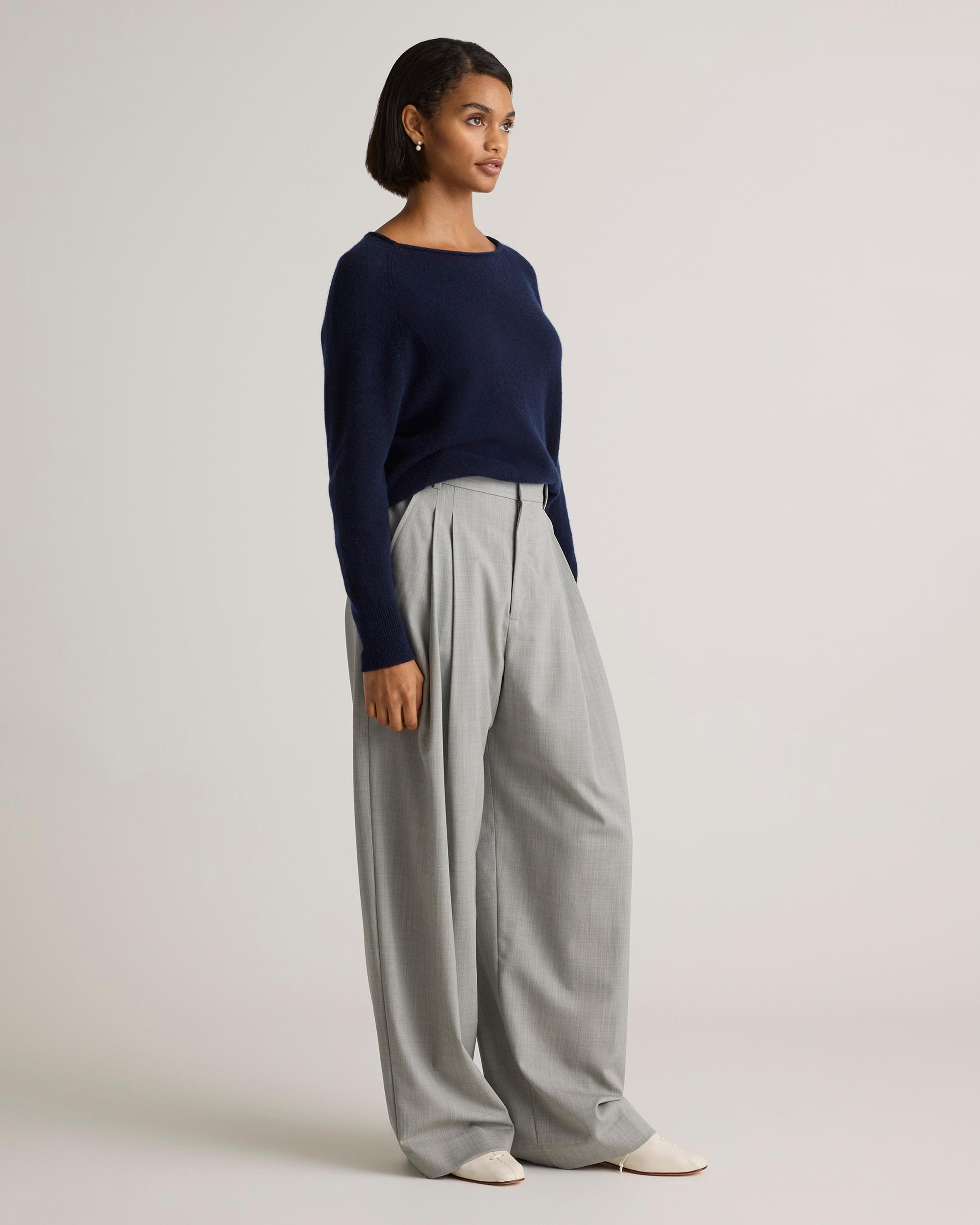 Quince | Women's Mongolian Cashmere Boatneck Sweater Size XL Product Image