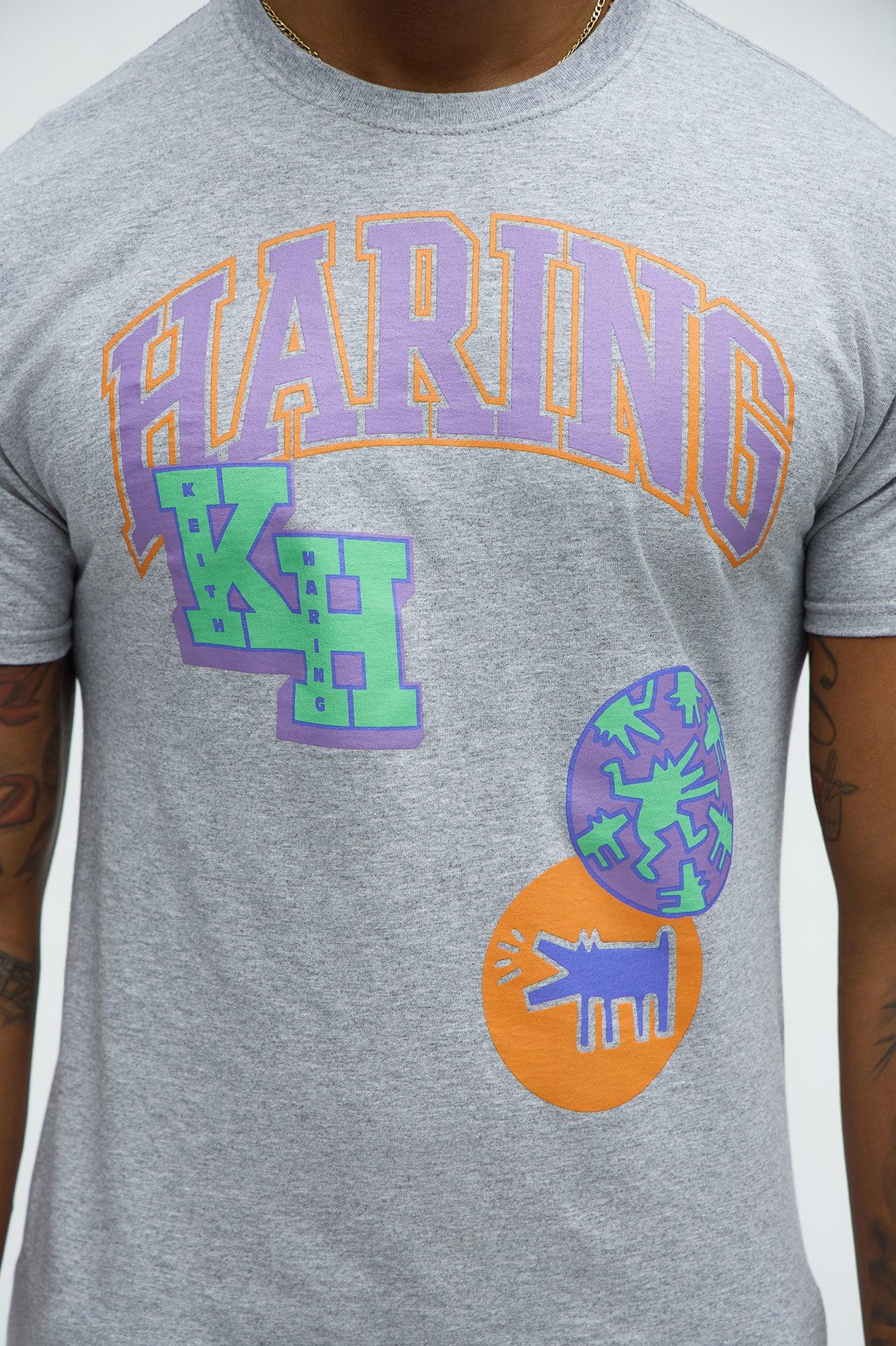 Keith Haring Collegiate Short Sleeve Tee - Heather Grey Product Image