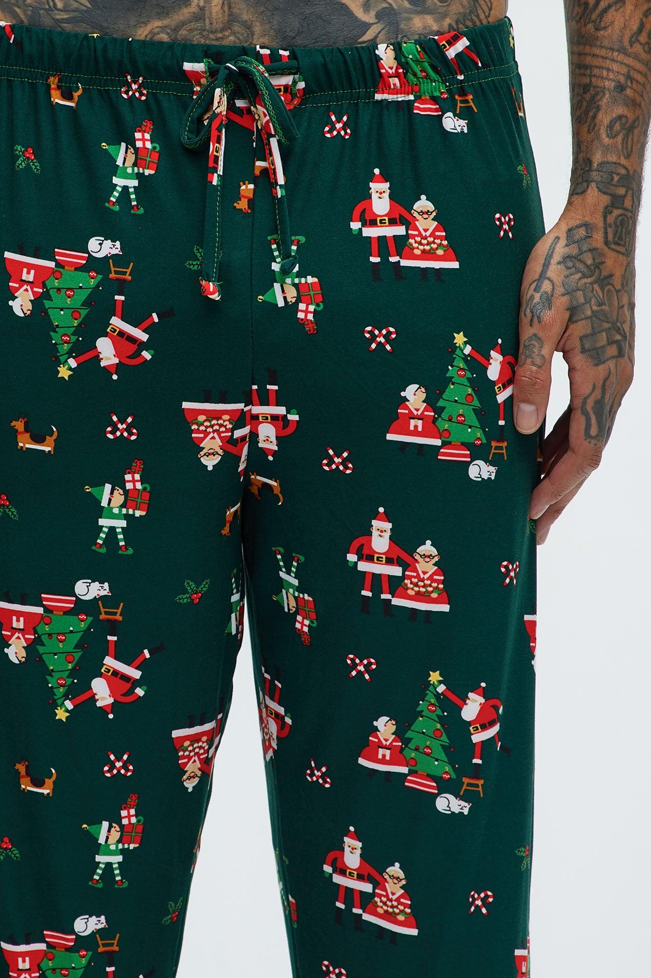 Dear Santa We Tried Holiday PJ Set - Black/combo Product Image