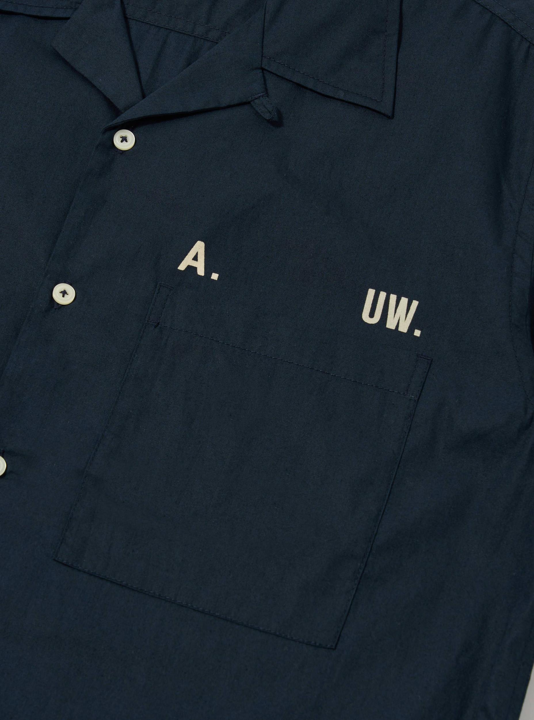 A. SOCIETY x Universal Works Navy Broadcloth Camp Shirt Product Image