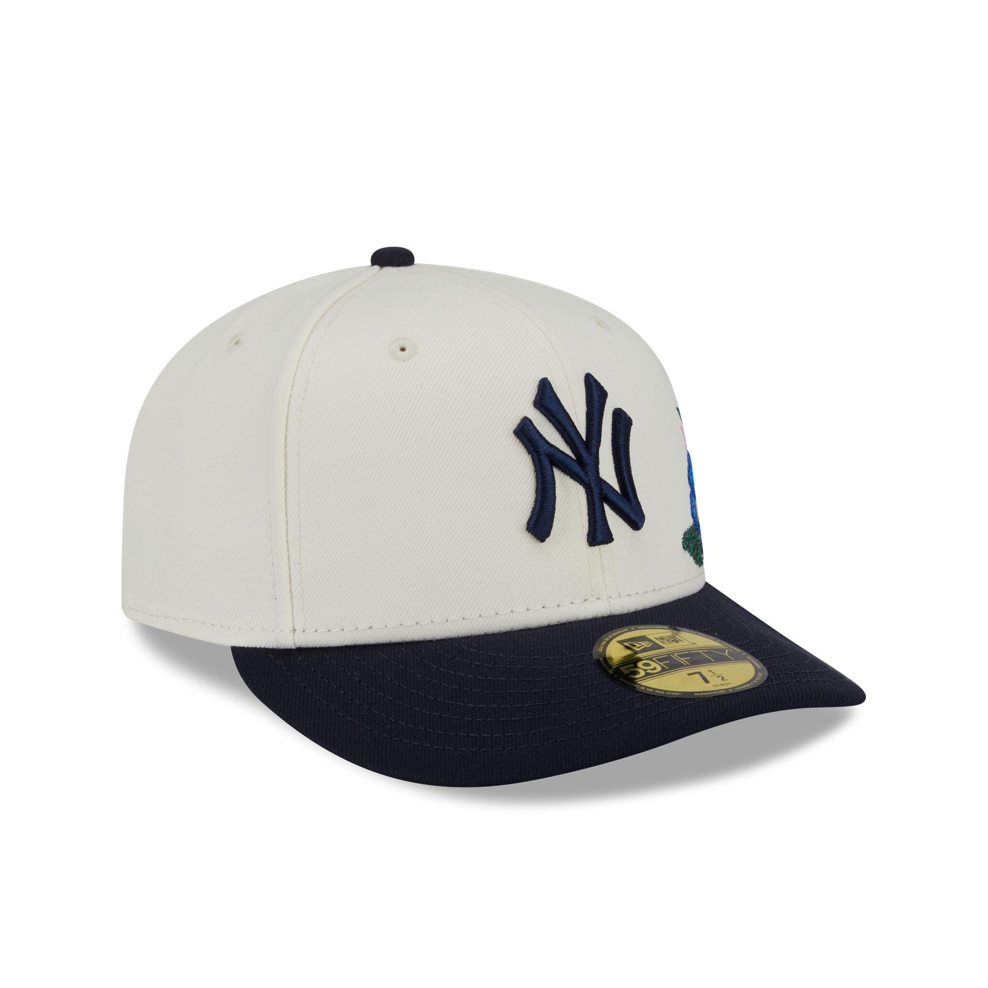 New York Yankees Tonal Florals White 59FIFTY Fitted Hat Male Product Image