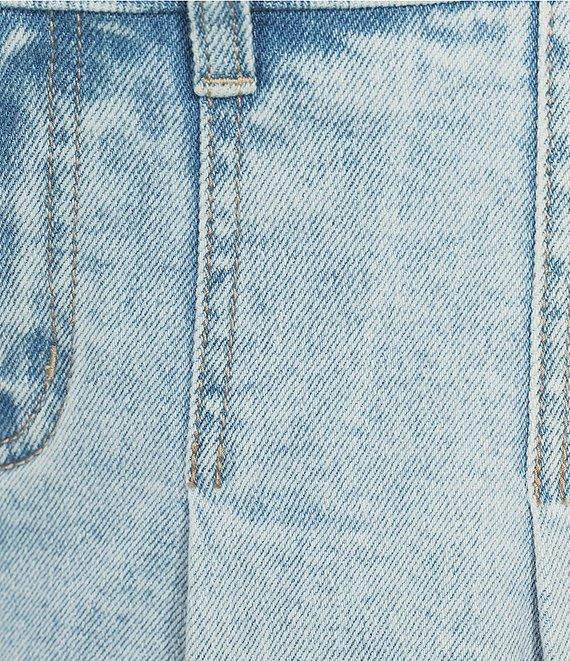 GB Pleated Denim Micro Mini Skort Product Image