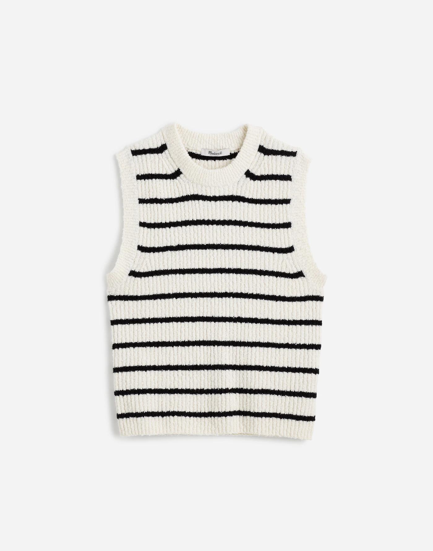 Bouclé-Knit Sweater Tank Product Image