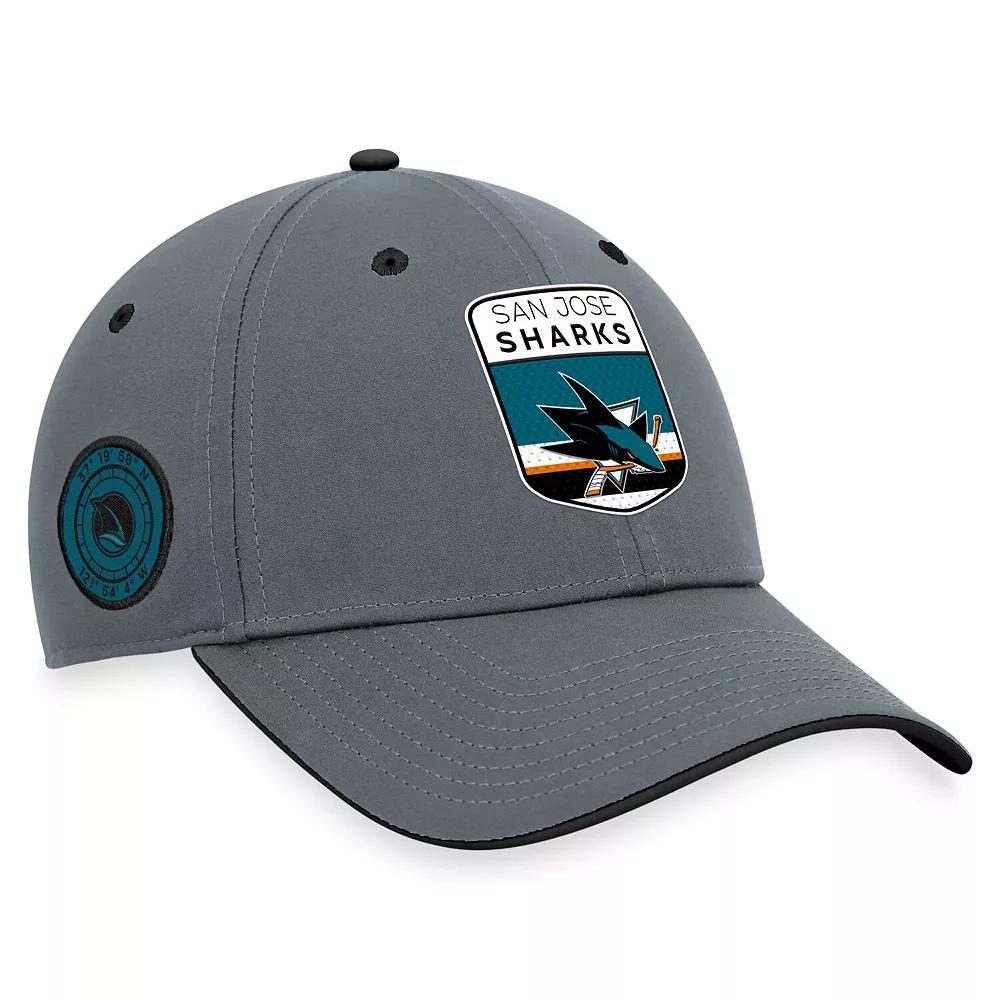 Men's Fanatics  Gray San Jose Sharks Authentic Pro Home Ice Flex Hat, Size: Medium/Large, Sks Grey Product Image