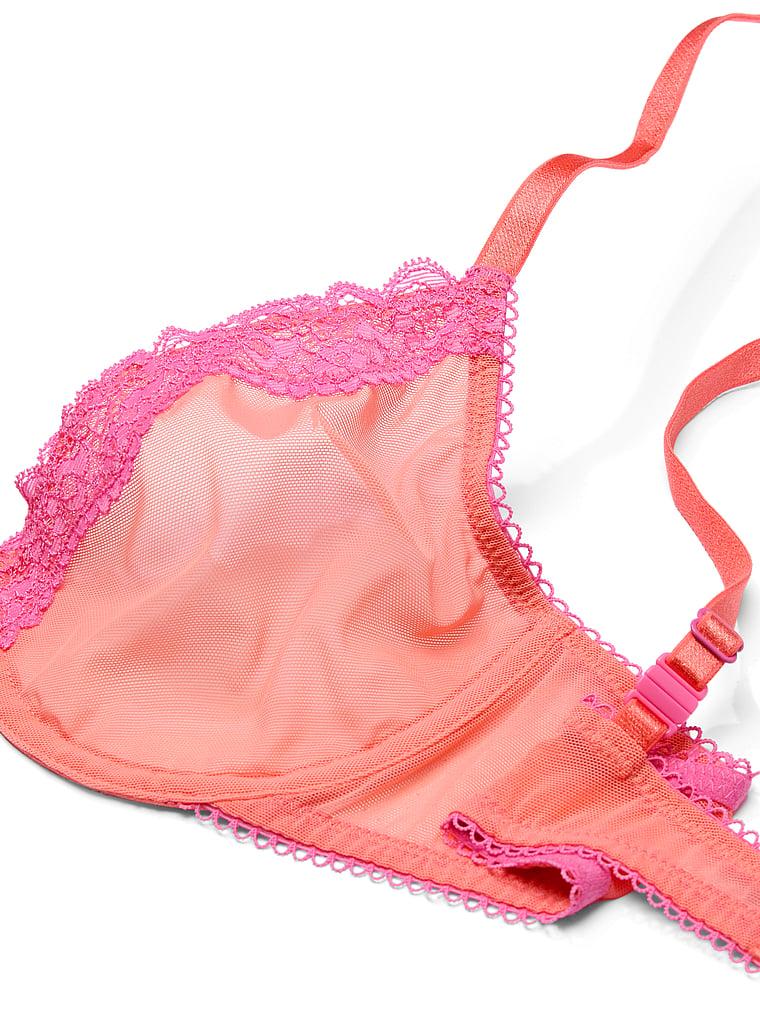 Tease Lace-Trim Unlined Demi Bra Product Image