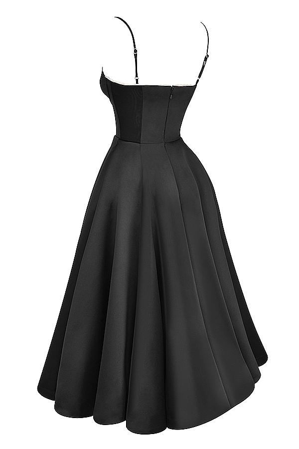 Mademoiselle  black tulle midi dress Product Image