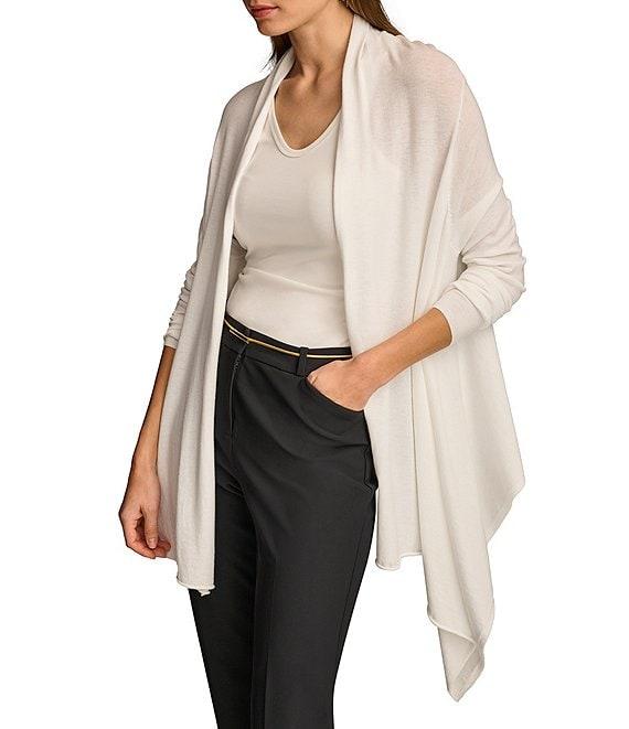 Donna Karan Drape Open Front Cardigan Product Image