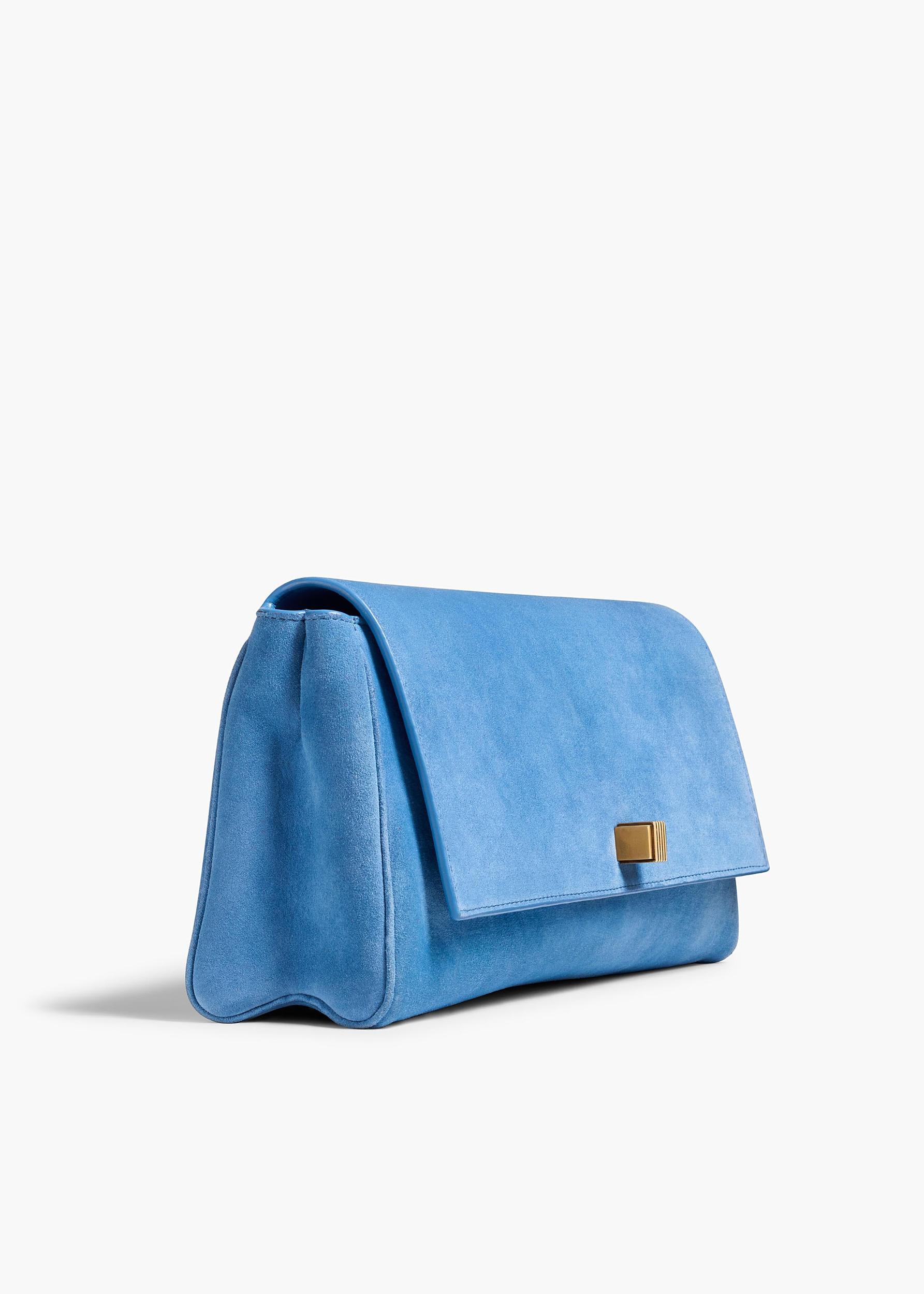 Audrey Clutch in Sky Blue Suede Product Image