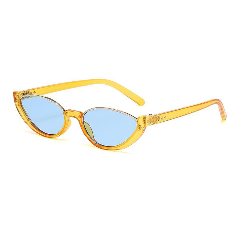 Small Oval Semi-Rimless Sunglasses Product Image