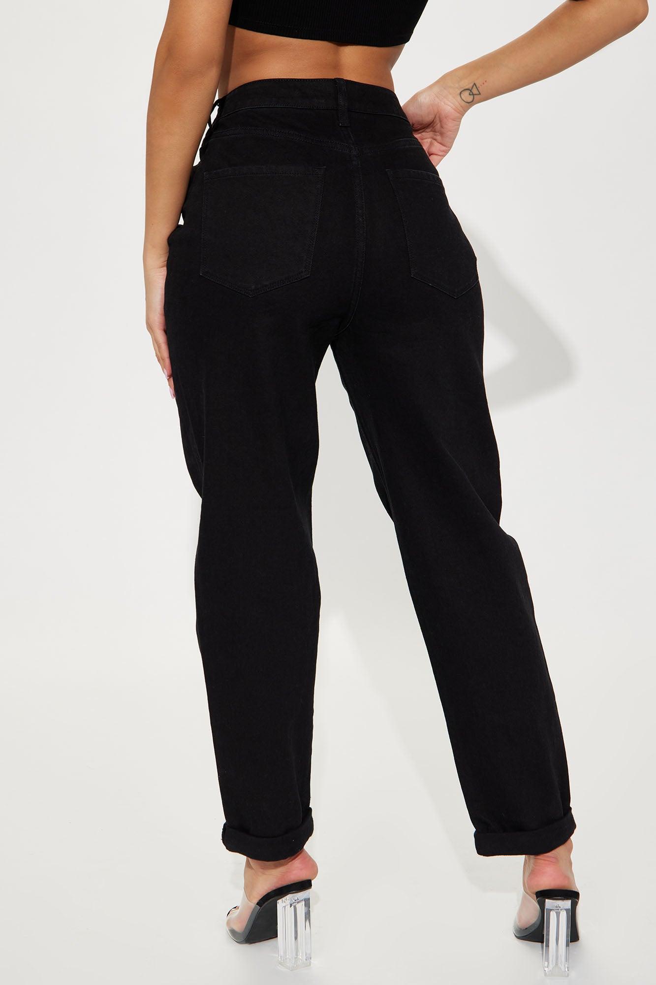 I Got It From My Mama Jeans - Black Product Image