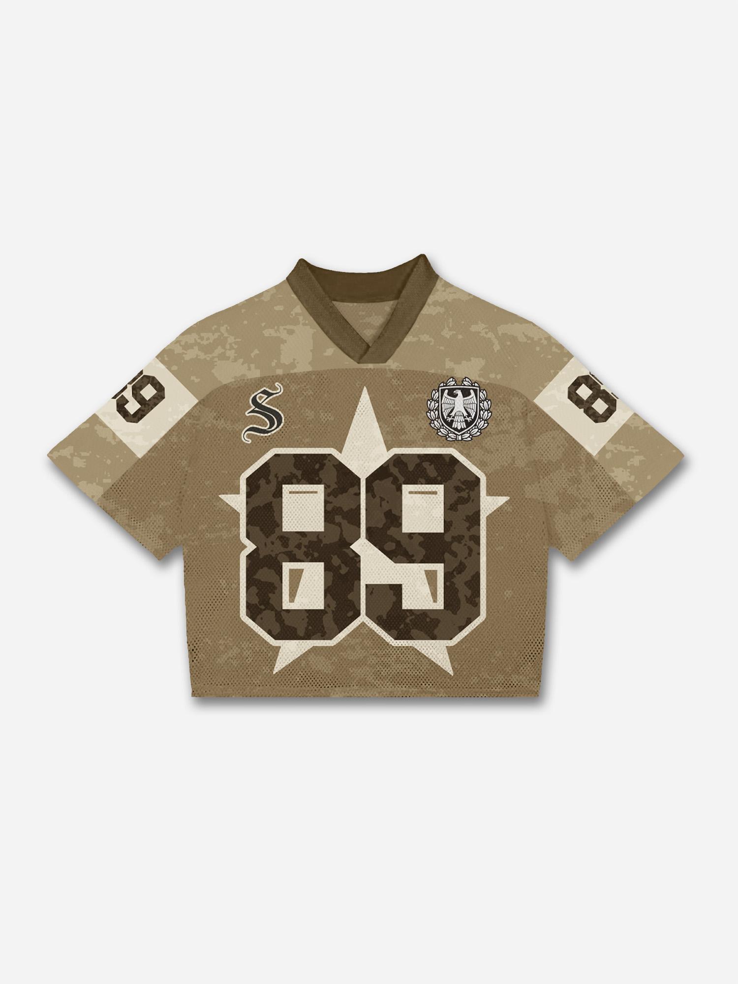 No. 89 Camouflage Retro Street Blokecore Mesh Football Jersey T-shirt Product Image