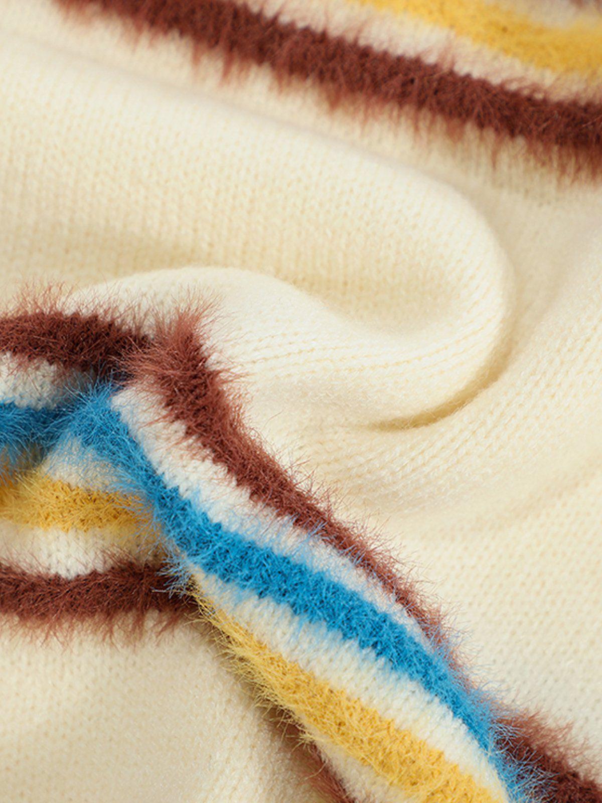 Aelfric Eden Stripe V-Neck Sweater Vest Product Image