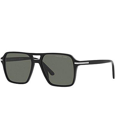 Prada Mens PR 20YS 55mm Pilot Polarized Sunglasses Product Image