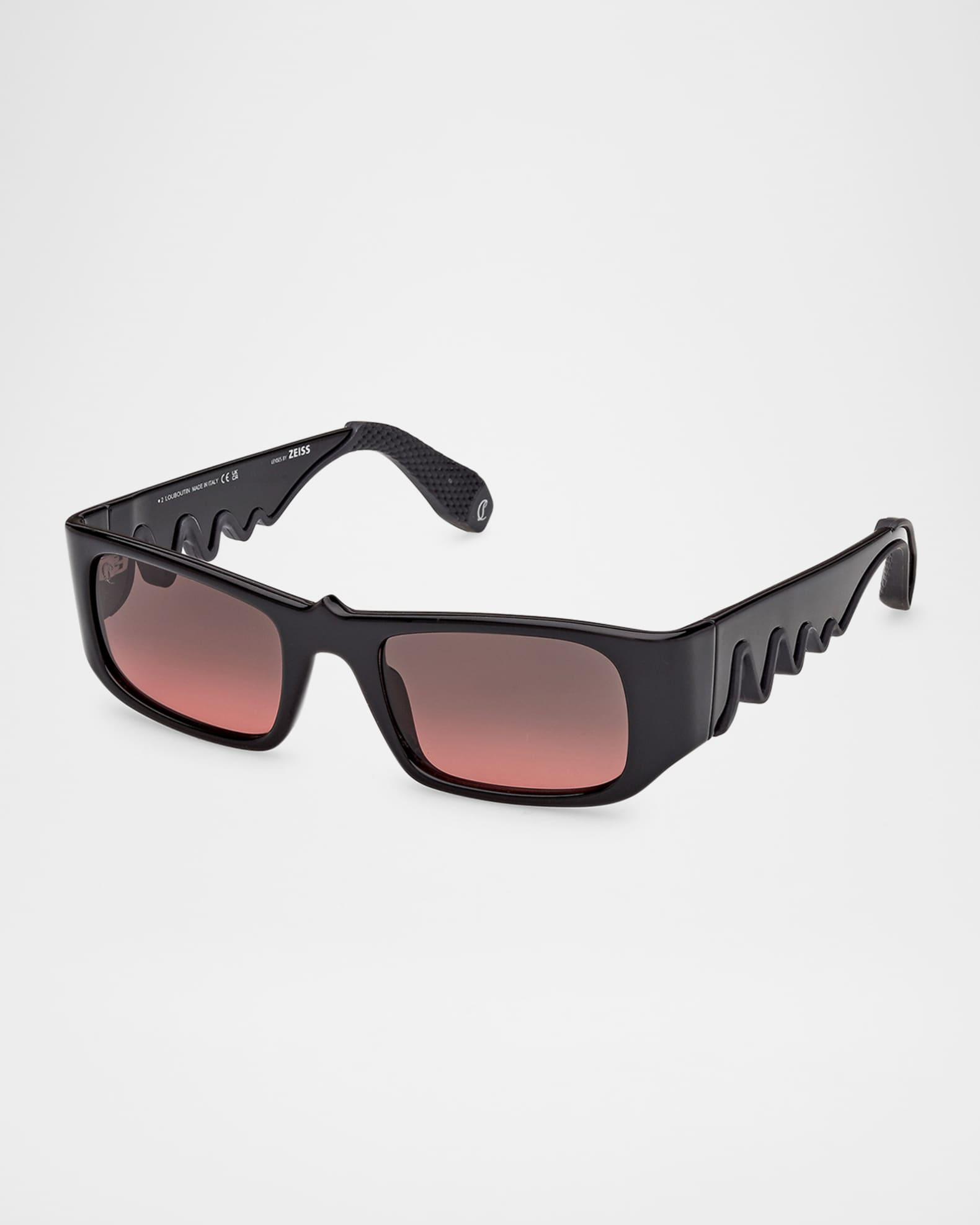 Men's LB0017M Acetate Rectangle Sunglasses Product Image